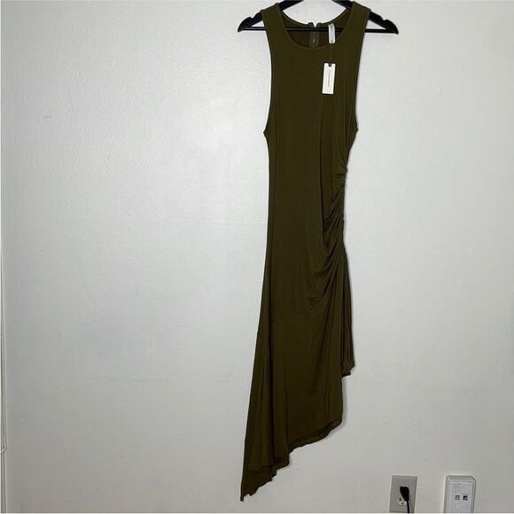 Daily Practice by Anthropologie Womens Size Medium Sleeveless Side-Ruched Dress - Picture 2 of 12